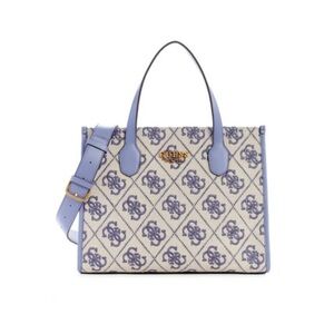 Guess -Wisteria Logo Silvana Canvas tote Bag